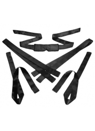Бондажный набор из сатиновых лент Bordeaux 5 Piece Satin Bondage Set - XR Brands - купить с доставкой в Грозном