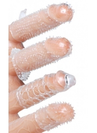 Набор из 4 насадок на член Pleasured Penis Enhancement Sleeve 4 Pack - XR Brands - в Грозном купить с доставкой