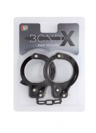 Чёрные наручники из листового металла BONDX METAL CUFFS BLACK - Dream Toys - купить с доставкой в Грозном