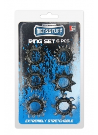 Набор из 6 дымчатых эрекционных колец MENZSTUFF 6PC STRECHEABLE RING SET - Dream Toys - в Грозном купить с доставкой