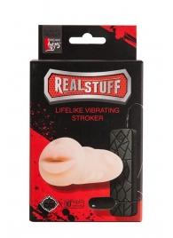 Мастурбатор-ротик с вибрацией REALSTUFF VIBRATING MASTURBATOR MOUTH - Dream Toys - в Грозном купить с доставкой