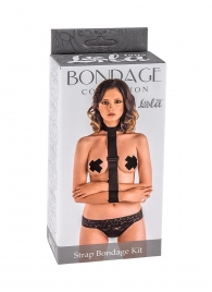 Ошейник с длинной лентой и наручниками Strap Bondage Kit One Size - Lola Games - купить с доставкой в Грозном
