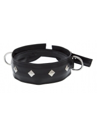Полиуретановый ошейник с пуклями и D-кольцами Collar with Studs - Blush Novelties - купить с доставкой в Грозном