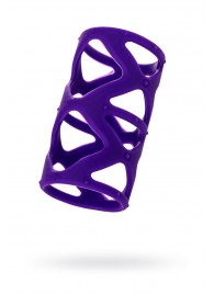 Фиолетовая насадка-сетка на пенис - 7,5 см. - A-toys - в Грозном купить с доставкой