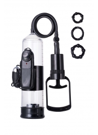 Вакуумная помпа A-toys с вибропулей и эрекционными кольцами - A-toys - в Грозном купить с доставкой