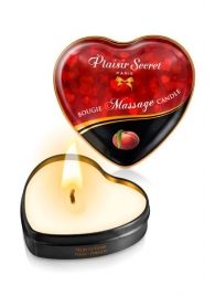Массажная свеча с ароматом персика Bougie Massage Candle - 35 мл. - Plaisir Secret - купить с доставкой в Грозном