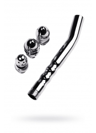 Металлический анальный душ с тремя насадками - ToyFa - купить с доставкой в Грозном