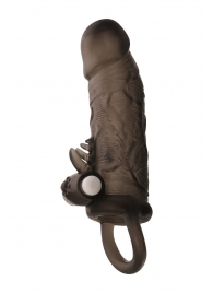 Чёрная насадка на пенис Toyfa XLover с вибрацией - ToyFa - в Грозном купить с доставкой