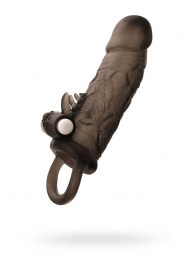 Чёрная насадка на пенис Toyfa XLover с вибрацией - ToyFa - в Грозном купить с доставкой