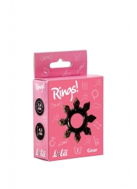 Чёрное эрекционное кольцо Rings Gear - Lola Games - в Грозном купить с доставкой