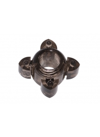 Чёрное эрекционное кольцо Rings Screw - Lola Games - в Грозном купить с доставкой