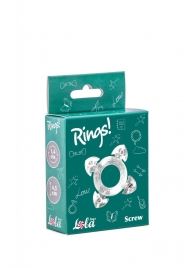 Прозрачное эрекционное кольцо Rings Screw - Lola Games - в Грозном купить с доставкой