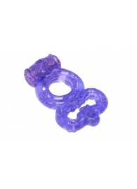 Фиолетовое эрекционное кольцо Rings Treadle с подхватом - Lola Games - в Грозном купить с доставкой