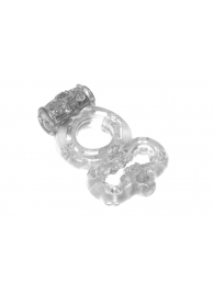 Прозрачное эрекционное кольцо Rings Treadle с подхватом - Lola Games - в Грозном купить с доставкой