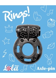 Черное эрекционное кольцо с вибрацией Rings Axle-pin - Lola Games - в Грозном купить с доставкой