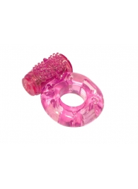 Розовое эрекционное кольцо с вибрацией Rings Axle-pin - Lola Games - в Грозном купить с доставкой