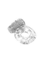 Прозрачное эрекционное кольцо с вибрацией Rings Axle-pin - Lola Games - в Грозном купить с доставкой