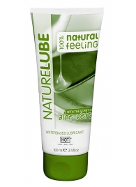 Лубрикант на водной основе NatureLube с алоэ вера - 100 мл. - HOT - купить с доставкой в Грозном