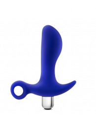Синий стимулятор простаты с ручкой-кольцом Performance Prostimulator 02 - Blush Novelties - в Грозном купить с доставкой