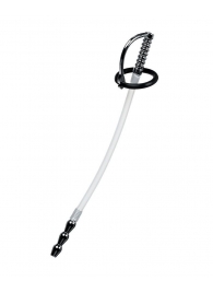 Силиконовый уретральный плаг со сменными фиксирующими кольцами Metal - ToyFa - купить с доставкой в Грозном