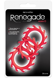 Набор из 3 красных эрекционных колец Renegade Gears - NS Novelties - в Грозном купить с доставкой