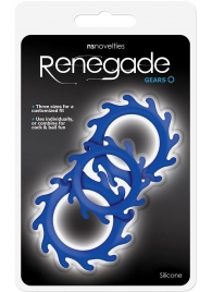 Набор из 3 синих эрекционных колец Renegade Gears - NS Novelties - в Грозном купить с доставкой