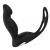 Черный вибромассажер простаты P-PLEASER W ERECTION ENHANCE - Dream Toys - в Грозном купить с доставкой