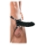 Чёрный полый страпон 7  Silicone Hollow Strap-On - 18 см. - Pipedream - купить с доставкой в Грозном