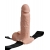 Телесный перезаряжаемый вибрострапон 7  Hollow Rechargeable Strap-on with Balls - 20,3 см. - Pipedream - купить с доставкой в Грозном