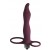Бордовая вибронасадка для двойного проникновения Flirtini - 15,9 см. - Lola Games - купить с доставкой в Грозном