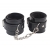 Черные оковы на ноги Obey Me Leather Ankle Cuffs - Chisa - купить с доставкой в Грозном