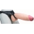 Телесный реалистичный фаллоимитатор на черных трусиках Real Big Strap-On - 34,5 см. - LOVETOY (А-Полимер) - купить с доставкой в Грозном