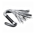 Серебристая плетка Struggle My Flogger с черной ручкой - 45 см. - Lovetoy - купить с доставкой в Грозном