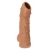 Телесная насадка с пупырышками и открытой головкой Nude Sleeve M - 12 см. - KOKOS - в Грозном купить с доставкой