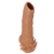 Телесная насадка с усиками и открытой головкой Nude Sleeve L - 14 см. - KOKOS - в Грозном купить с доставкой