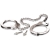 Металлические наручники Metal Leg Cuffs - Pipedream - купить с доставкой в Грозном