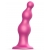 Розовая насадка Strap-On-Me Dildo Plug Beads size S - Strap-on-me - купить с доставкой в Грозном