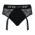 Черные трусики для насадок Diva Lingerie Harness - size S - Strap-on-me - купить с доставкой в Грозном