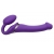 Фиолетовый безремневой вибрострапон Vibrating Bendable Strap-On - size L - Strap-on-me - купить с доставкой в Грозном