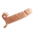 Телесная удлиняющая вибронасадка Penis Sleeve Connor - 17 см. - Baile - в Грозном купить с доставкой