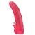 Розовая насадка для страпона с клиторальными лепестками - 18,5 см. - LOVETOY (А-Полимер) - купить с доставкой в Грозном