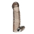 Дымчатая насадка на пенис с вибрацией  Vibrating Penis Enhancing Sleeve Extension - 13,3 см. - BlueLine - в Грозном купить с доставкой