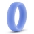 Голубое люминесцентное кольцо Silicone Glo Cock Ring - Blush Novelties - в Грозном купить с доставкой