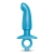 Голубая анальная пробка для массажа простаты Hither Silicone Prostate Plug - 14,3 см. - b-Vibe - в Грозном купить с доставкой