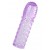 Фиолетовая рельефная насадка на пенис - 13,5 см. - A-toys - в Грозном купить с доставкой