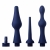Набор из 3 универсальных насадок для анального душа Universal 3 Piece Silicone Enema Attachment Set - XR Brands - купить с доставкой в Грозном