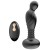 Черный массажер простаты с вибрацей и возвратно-поступательными движениями - Boys of Toys - в Грозном купить с доставкой