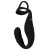 Черное эрекционное кольцо со стимуляцией промежности и анальной пробкой Cock Ring with RC Prostate Plug - Orion - в Грозном купить с доставкой