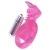Розовая вибронасадка со стимулятор клитора   Язычок - Toyfa Basic - в Грозном купить с доставкой