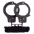 Чёрные наручники из листового металла в комплекте с веревкой BONDX METAL CUFFS LOVE ROPE SET - Dream Toys - купить с доставкой в Грозном